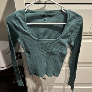 Abercrombie and Fitch Long Sleeve Square Neck Top